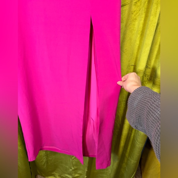 ML Monique Lhuillier Pink Gemma Appliqué Strapless Gown. Size 14. Retail $595 - Picture 8 of 12